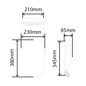 AKW SmartCare Plus Electric Shower 9.5kw - White/Silver (29011WH) - main image 3