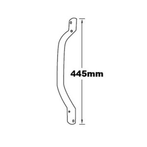 AKW Steel Crank Rail - 445mm (01760) - main image 3