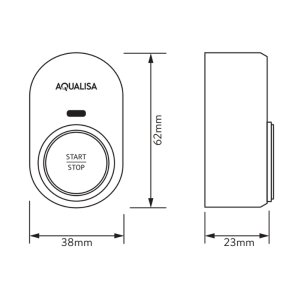 Aqualisa iSystem Smart Shower Remote Control - Chrome (ISD.B3.DS.23) - main image 3