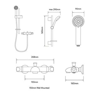 Aqualisa Midas 100 Deck Mounted Bath Shower Mixer (MD100BSM) - main image 3