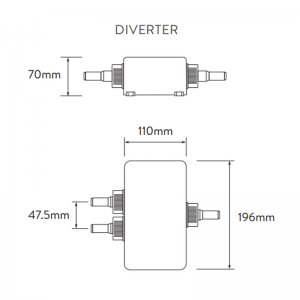 Aqualisa Quartz exposed shower with adjustable & fixed ceiling heads - HP/Combi (QZD.A1.EV.DVFC.18) - main image 3