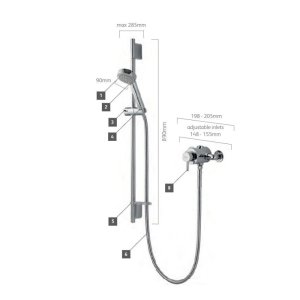 Aqualisa Siren Exposed Shower Valve - Chrome (SRN001EA) - main image 3
