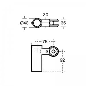 Armitage Shanks Contour 21 shower head holder - white (S6477AC) - main image 3