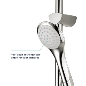 Bristan Capri 2 exposed single control mini valve with adjustable riser kit (CAP2 SHXAR C) - main image 3