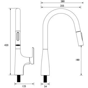 Bristan Gallery Pro Glide Professional Sink Mixer - Chrome (GLL PROSNK C) - main image 3