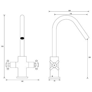 Bristan Pecan Easyfit Sink Mixer - Chrome (PCN EFSNK C) - main image 3