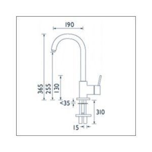 Bristan Prism Sink Mixer - Chrome (PM SNK C) - main image 3