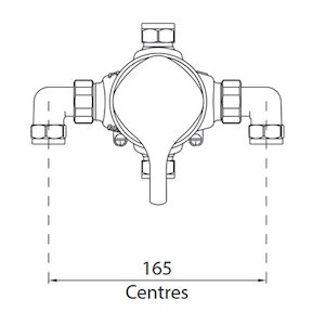 Bristan Prism thermostatic recessed dual control shower valve (PM2 CSHCVO C) - main image 3