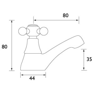 Bristan Regency Basin Taps (R 1/2 C) - main image 3