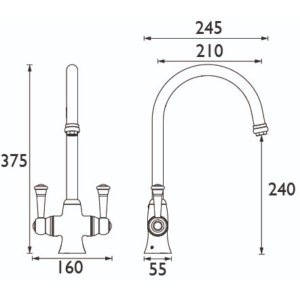 Bristan Sentinel Easyfit Sink Mixer - Chrome (ST SNK EF C) - main image 3