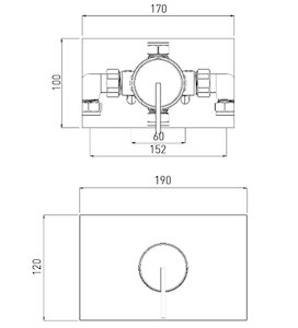 Bristan Sonique 2 concealed mixer shower - chrome (SOQ2 SHCAR C) - main image 3