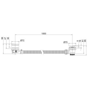 Crosswater Overflow Bath Filler With Waste - Brushed Bronze (BFW0360BZ_V2) - main image 3