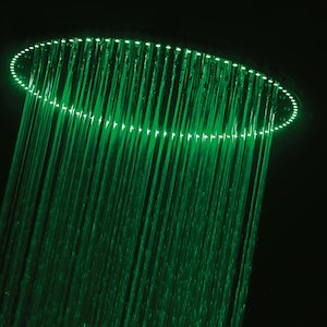 Crosswater Rio Spectrum shower head with lights and ceiling arm (FHX740C) - main image 3