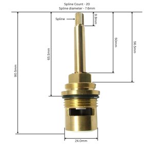 Crosswater flow cartridge (X2A071N) - main image 3