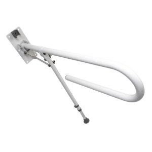 Croydex 850mm Fold Away Hand Rail With Drop Down Leg - White (AP502922) - main image 3