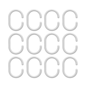 Croydex C Shaped Curtain Ring - White (AK142122) - main image 3