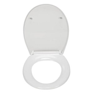 Croydex Corvo Stick 'N' Lock Toilet Seat - White (WL610622H) - main image 3