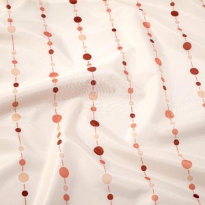 Croydex Dotty Textile Shower Curtain - Cream/Brown (AF285820) - main image 3