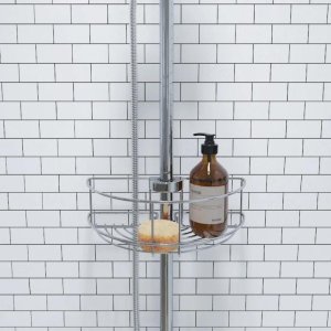 Croydex Easy Fit Shower Riser Rail Basket - Chrome (QM261041) - main image 3