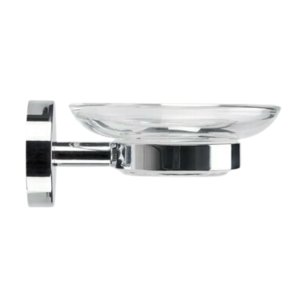 Croydex Flexi-Fix Britannia Soap Dish and Holder - Chrome (QM581941) - main image 3