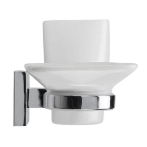 Croydex Flexi-Fix Everson Soap Dish and Tumbler - Chrome (QM557941) - main image 3