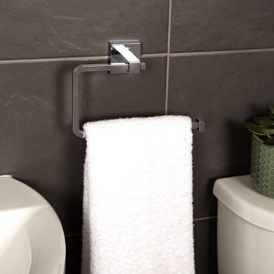 Croydex Flexi-Fix Everson Towel Ring - Chrome (QM551541) - main image 3
