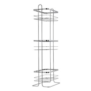 Croydex Free Standing Three Tier Storage Basket - Chrome (QM264041) - main image 3