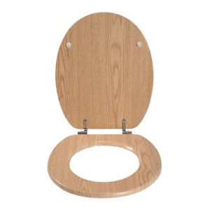 Croydex Geneva Flexi-Fix Toilet Seat - Oak Effect (WL602176H) - main image 3