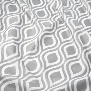 Croydex Grey Medallion Textile Shower Curtain (AF290231H) - main image 3