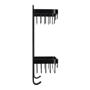 Croydex Large Two Tier Basket - Matte Black (QM770821) - main image 3