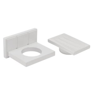 Croydex Portland Soap Dish and Holder - White Wood (WA991922) - main image 3