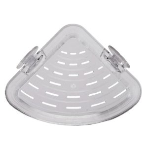 Croydex Press 'N' Lock Corner Basket - Clear (PA120832) - main image 3