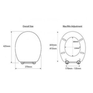 Croydex Raised Toilet Seat - White (WL400522H) - main image 3