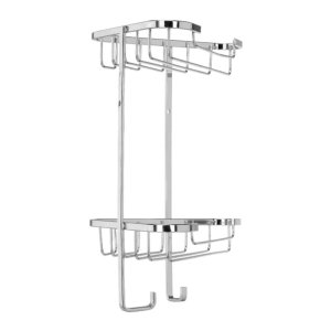 Croydex Small Two Tier Corner Basket - Chrome (QM260841) - main image 3