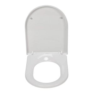 Croydex Telese D-Shaped Stick 'N' Lock Toilet Seat - White (WL610722H) - main image 3