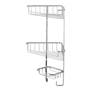 Croydex Three Tier Corner Basket - Chrome (QM262841) - main image 3