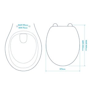Croydex Vendee Soft Close Toilet Seat - White (WL401722H) - main image 3