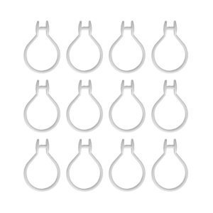 Croydex White Button Curtain Ring (AK142222) - main image 3