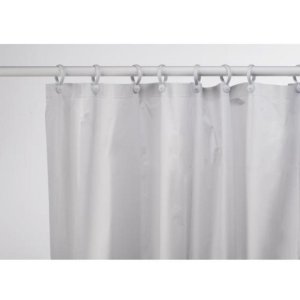 Croydex White Plain PVC Shower Curtain (AE100022) - main image 3