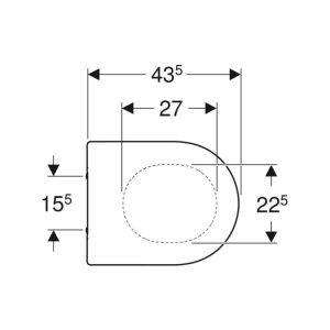 Geberit Acanto Toilet Seat - White (500.605.01.2) - main image 3