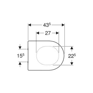 Geberit Acanto Toilet Seat - White (500.660.01.2) - main image 3