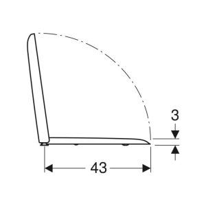 Geberit iCon Square Toilet Seat - White (500.837.01.1) - main image 3