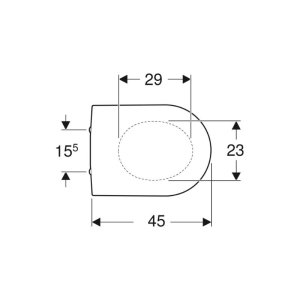 Geberit iCon Toilet Seat - White (574120000) - main image 3