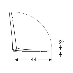 Geberit Selnova Comfort Toilet Seat - White (500.133.00.1) - main image 3