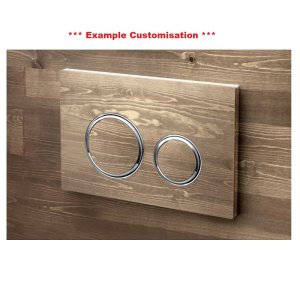 Geberit Sigma21 Customisable Dual Flush Plate - Customised / Chrome (115.884.00.1) - main image 3