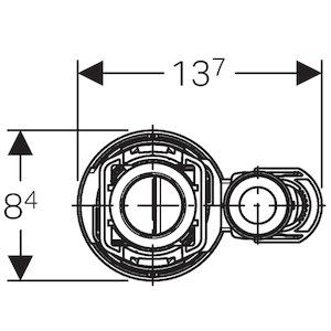 Geberit Type 290 dual flush valve (282.350.21.2) - main image 3