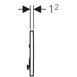 Geberit Type 30 flush plate - white/gloss (115.893.KJ.1) - main image 3