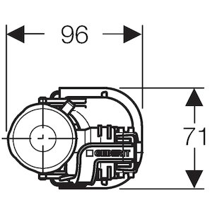 Geberit Type 360 fill valve bottom connection (1/2" plastic) (281.206.00.1) - main image 3