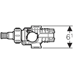 Geberit Type 380 filling valve (3/8" brass union) Please see information below (242.983.00.1) - main image 3