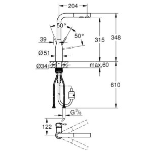 Grohe Essence Single Lever Sink Mixer - Warm Sunset (30270DA0) - main image 3